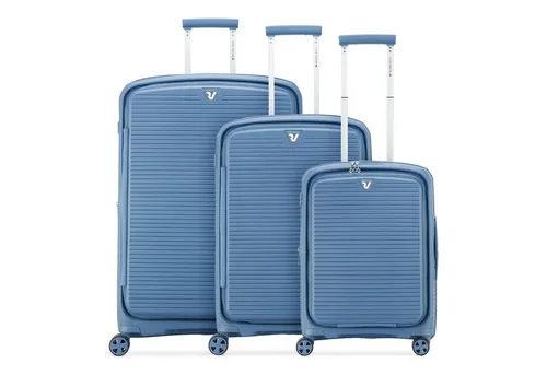 Roncato Arcade DLX 4 Rollen Kofferset 3-teilig in Blau