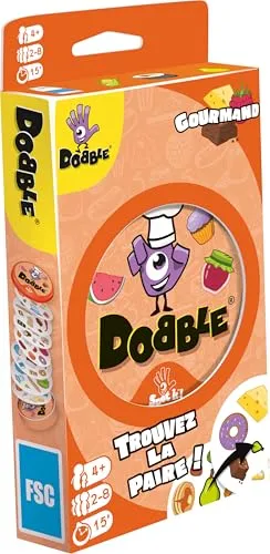 Dobble Zygomatic | Leckereien | Gesellschaftsspiel | ab 4 Jahren | 2-5 Spieler | 10 Minuten