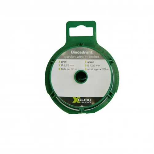 Greemotion Bindedraht Bindedraht grün 1,25 mm x 50m auf Spule, (1St)