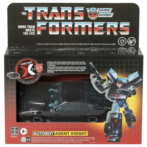 Transformers Collaborative Knight Rider x Transformers Autobot Agent Knight Actionfigur - Action- & Spielfiguren, faszinierende Kombination aus Transformers und Knight Rider für Sammler und Fans ab 8 Jahren.