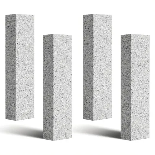 Stück Bimsstein WC Block, Bimsstein Toilettenreiniger bei hartnäckigem Urinstein & Kalk, Pumice Stone für Küche Backofen Dusche Bad Waschbecken(Grau) 4