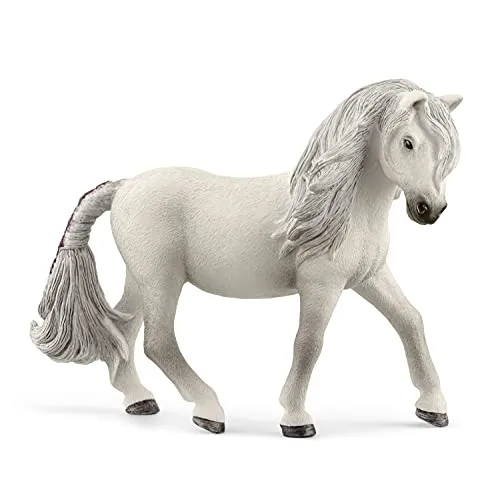SCHLEICH Horse Club 13942 Realistische Islandponystute, Pferde Spielzeug Figur - Islandponystute Pferd Actionfigur, Bauernhof Spielzeug für Jungen und Mädchen ab 5 Jahren