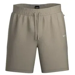 BOSS Waffle Nightwear Shorts Beige Medium Herren in beige von BOSS