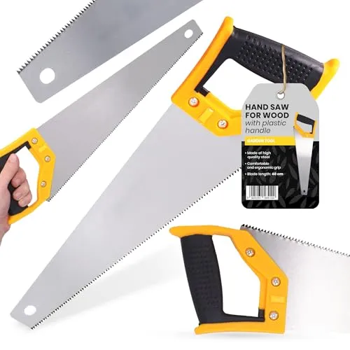 Handsäge Säge 400 mm Fuchsschwanz Holzsäge Baumsäge Sägeblatt Bausäge Gartensäge Gehärteter Scharfe Präzisionszähne Mehrzwecksäge Metallsäge mit Rutschfester Griff