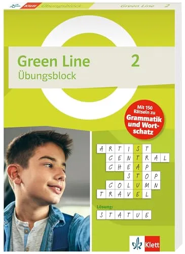 Green Line 2 (ab 2021) Klasse 6 - Übungsblock zum Schulbuch: 150 Rätsel zu Grammatik und Wortschatz (Green Line. Ausgabe ab 2021)