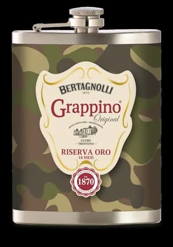 Bertagnolli Flachmann Grappino Riserva Oro