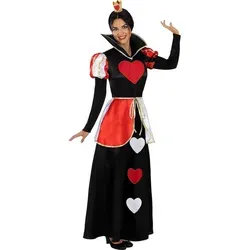 Metamorph Kostüm Klassisches Herzkönigin Kostüm, Die merkwürdige Märchenkönigin aus dem Wunderland schwarz M