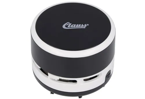 CLAUSS Akku-Handstaubsauger 2Clean Tischstaubsauger Schwarz, Mini Staubsauger Büro Gadget, Ideal für Büro, Haushalt oder Auto