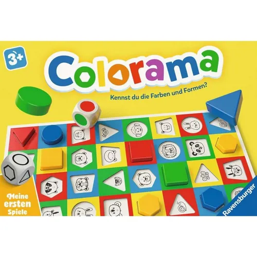 Ravensburger Colorama Lernspiel - Kreatives Lernspiel für 1-6 Spieler ab 3 Jahren. Fördert die Farb- und Formenkenntnis spielerisch in nur 15 Minuten Spieldauer.