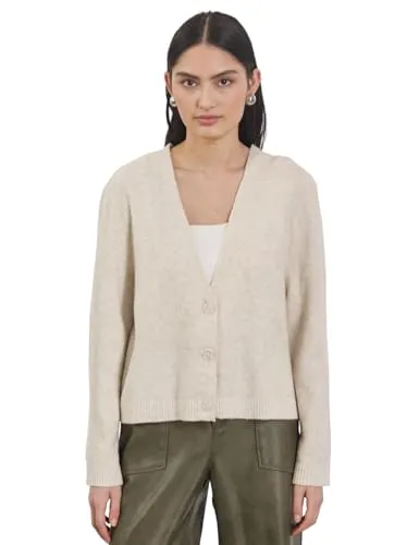Street One Studio Kuscheliger Cardigan - Strickjacke für Damen mit V-Ausschnitt und Knopfleiste, aus hochwertigem Baumwollmix mit Stretchanteil für optimalen Tragekomfort.