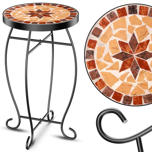 KESSER Gartentisch Asteri, Mosaiktisch rund 60 cm