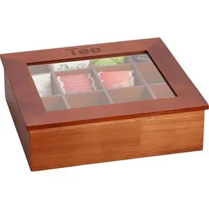 APS Teebox mit 12 Kammern – Praktische Teekiste für jeden Anlass