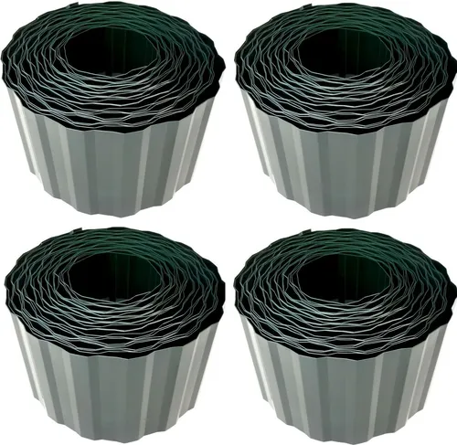 36m Rasenkante 10cm hoch Gartenpalisade Beetumrandung Palisaden Rasenborde