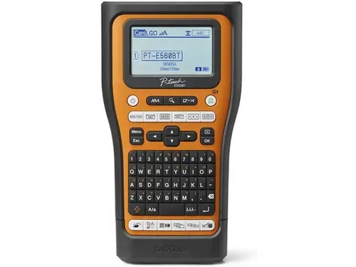 Brother PTE560BTVPQL1 Etikettendrucker - Thermotransfer Etikettendrucker mit Bluetooth und USB, ideal für flexibles Beschriften. Inklusive Tragetasche und LCD-Display für einfache Bedienung.