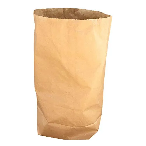 VEPATIM 25 Papiersäcke Papierbeutel kompostierbar 30L | 450x600+200mm 2-lagig stark braun