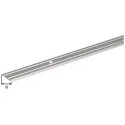 GAH Alberts Tep-Laminatüberg.prof mit zwei Rillen B38xL900mm silberfarbig