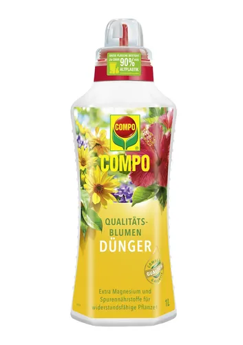 EREG Qualitäts-Blumendünger 1L - Pflanzendünger für Garten & Blumen