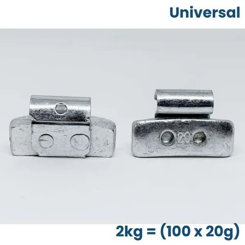Formgewichte 100 Stück x 20g – Perfekt für Stahlfelgen