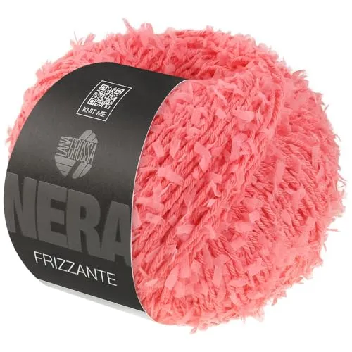 LANA GROSSA Frizzante | Locker gedrehtes Baumwollgarn mit luftigen, kurzen Papierfransen-Effekt | Handstrickgarn aus 54% Baumwolle & 46% Polyamid | 50g Wolle zum Stricken & Häkeln | 105m FB 13