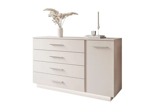 Lookway Kommode LINA KASCHMIR II 1D4S mit LED Beleuchtung, Breite 138 cm