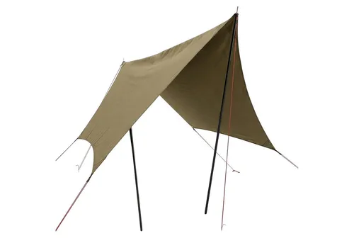 Camping Zeltplane ocker 300 x 300 cm - ultraleicht mit Heringen und Spannseilen - Ultraleichte Camping Zeltplane in ocker, 300 x 300 cm, ideal für Outdoor-Aktivitäten. Inklusive Heringen und Spannseilen für einen einfachen Aufbau und maximale Flexibilität. Perfekt für Garten, Camping und mehr.