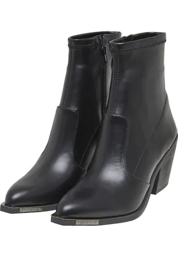 Buffalo West Boot Lo Stiefelette Schwarz - Vegane Damen-Westenstiefelette aus Nappaleder, ideal für nachhaltige Herbst-Outfits. Mit Blockabsatz und klassischer Optik perfekt zu Jeans und Kleidern.