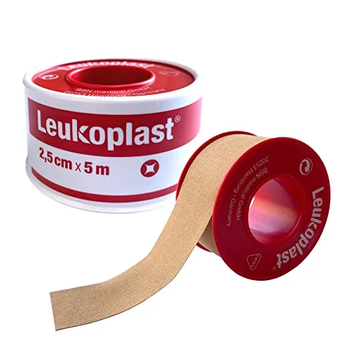 Leukoplast Fixierpflaster 2,5 cm x 5 m, Sensitiv mit starker Klebekraft, Ideales Verbandspflaster (1 stück)