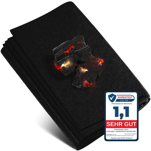 Feuerfeste Unterlage 30cm x 60cm hitzebeständig bis zu 982 °C, feuerfester Stoff