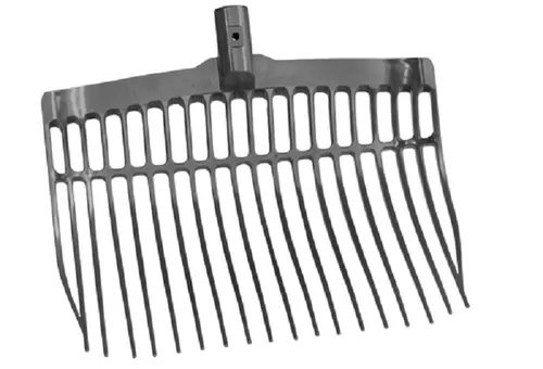 Dunggabel - rot, OHNE STIEL, Spänegabel, Mistgabel, Bollengabel