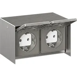 Wetterfeste Aufputzsteckdose STEDDA in weiß von LEDs Com