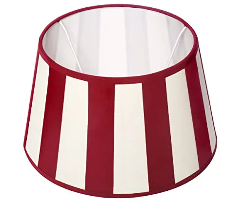 Brillibrum Design Lampenschirm gestreift in rot von Brillibrum