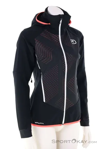Ortovox Col Becchei Jacket Women - Schwarz/Raven (M) - Funktionsjacke für Skitouren, extrem atmungsaktiv und leicht, mit winddichter Front und PFC-freiem Material. Ideal für anspruchsvolle alpine Bedingungen.