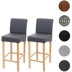 Stylischer Barhocker HWC-C33 im Retro-Look - Barmöbel - Hochwertiger Barhocker mit bequemer Polsterung und stabilen Holzbeinen, ideal für gemütliche Abende oder als flexibler Sitzplatz.
