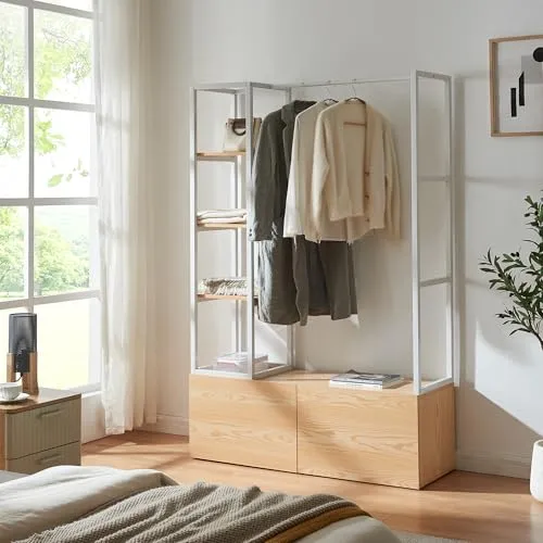 Kleiderständer Braun von en.casa