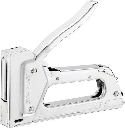 Handtacker TR45 - Tacker für Klammer Typ A, robust und sicher mit Klemmschutz. Ideal für Hobby und Freizeit, platzsparend und leicht nachzuladen.