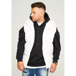 behype Steppweste MGLROLLIN mit Kapuze in weiß von behype