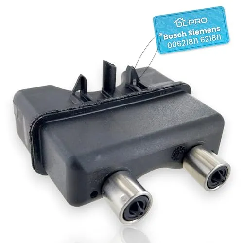 DL-pro Kaffeeauslaufverteiler zweifache für Siemens Bosch EQ5 VeroCafe 00621811 621811 Kaffeemaschine Auslaufdüse schwarz