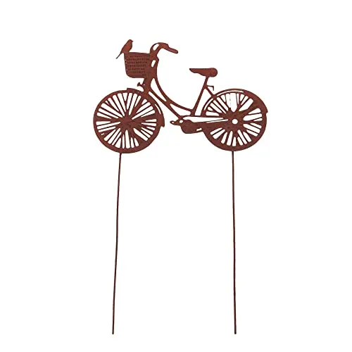UNUS Gartenstecker Rost Fahrrad klein