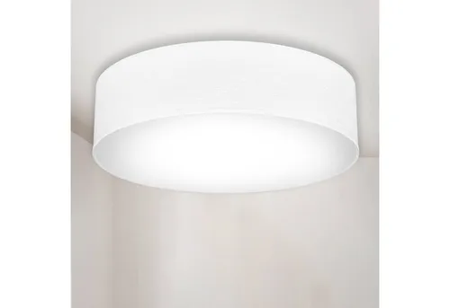 B.K.Licht Deckenlampe mit Stoffschirm in weiß von B.K.Licht