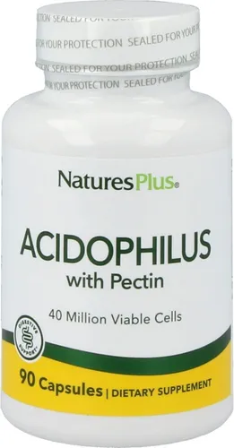 Natures Plus Acidophilus mit Pektin - 90 veg. Kapseln