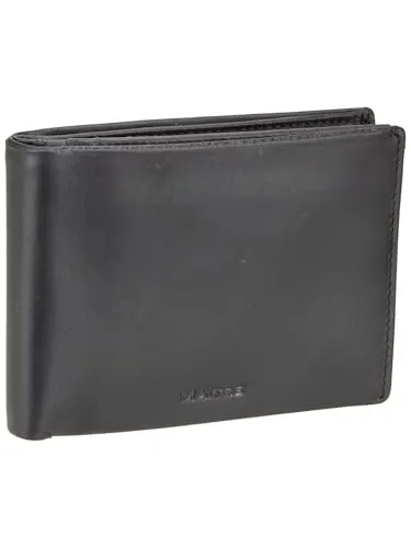 Maître Herren Geldbörse Birkheim Galbert schwarz - Elegante Billfold Geldbörse aus hochwertigem Rindsleder, ideal für den täglichen Gebrauch. Kompakt mit 12,7 cm Breite und 9,2 cm Höhe, bietet sie ausreichend Platz für Karten und Bargeld.