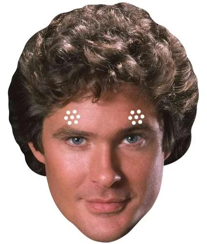 Michael Ritter Knightrider David Hasselhoff 2D Karten Party Maske