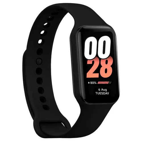 Ersatzarmband mit Xiaomi Smart Band 8 Active/Redmi Smart Band 2, Schwarz, sport