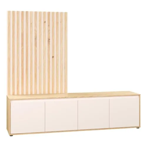 Moderne Wohnwand in Holzfarben – 188,3 x 169,7 x 42 cm von Forte