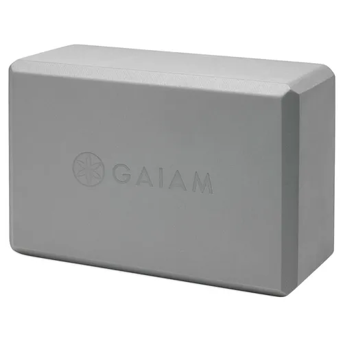 Gaiam Yoga Block Essentials Yogablock Block Yogastein Pilates 05-61350 Grau
