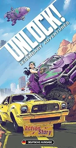 Space Cowboys Unlock! Action Story - Kooperatives Rätselspiel für 1-6 Spieler, spannende Verfolgungsjagd gegen die Zeit, ideal für Familien und Freunde