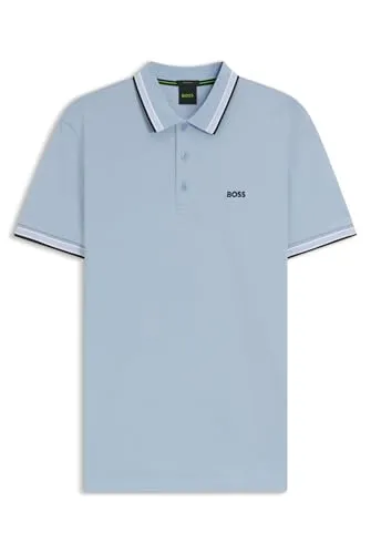 BOSS Herren Paddy Polo, Light/Pastel Blue450, S EU von BOSS