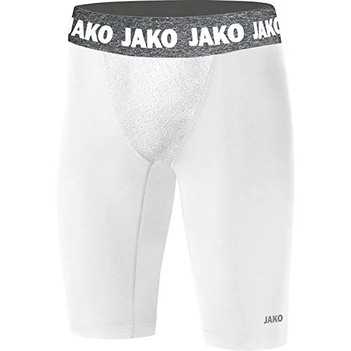JAKO Kinder Short Tights Compression 2.0, Weiß, 140