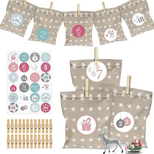 DIY Adventskalender Geschenksäckchen Weihnachten