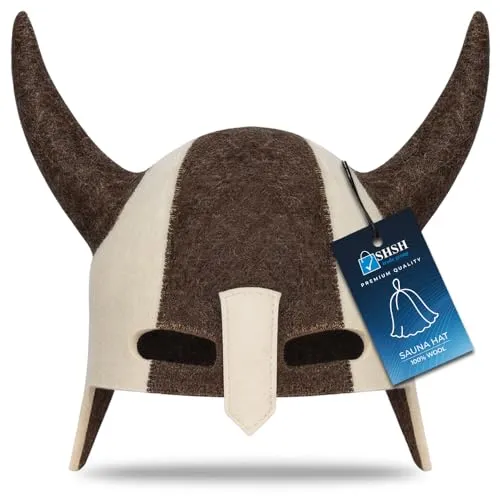 SHSH trade group Banya-Hut aus Wolle für Herren – Wikinger Saunahut Filz – russische Wolle Banya Hut Saunahüte